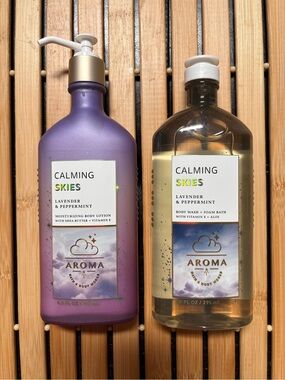 Aroma Calming Skies Lavender & Peppermint Body Wash & Body Lotion